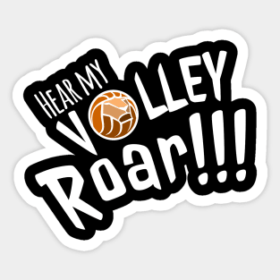 Volleyball Lion Designer Shirt Sticker